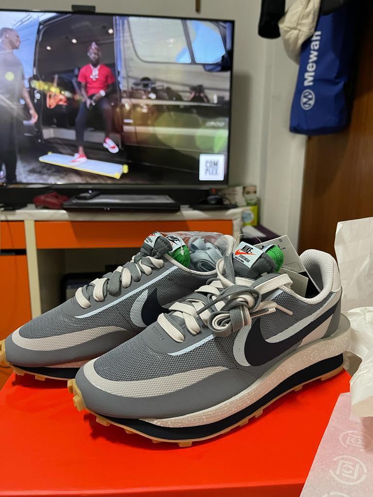 Nike x Clot x Sacai LD Waffle Cool Grey Men s Fashion Footwear