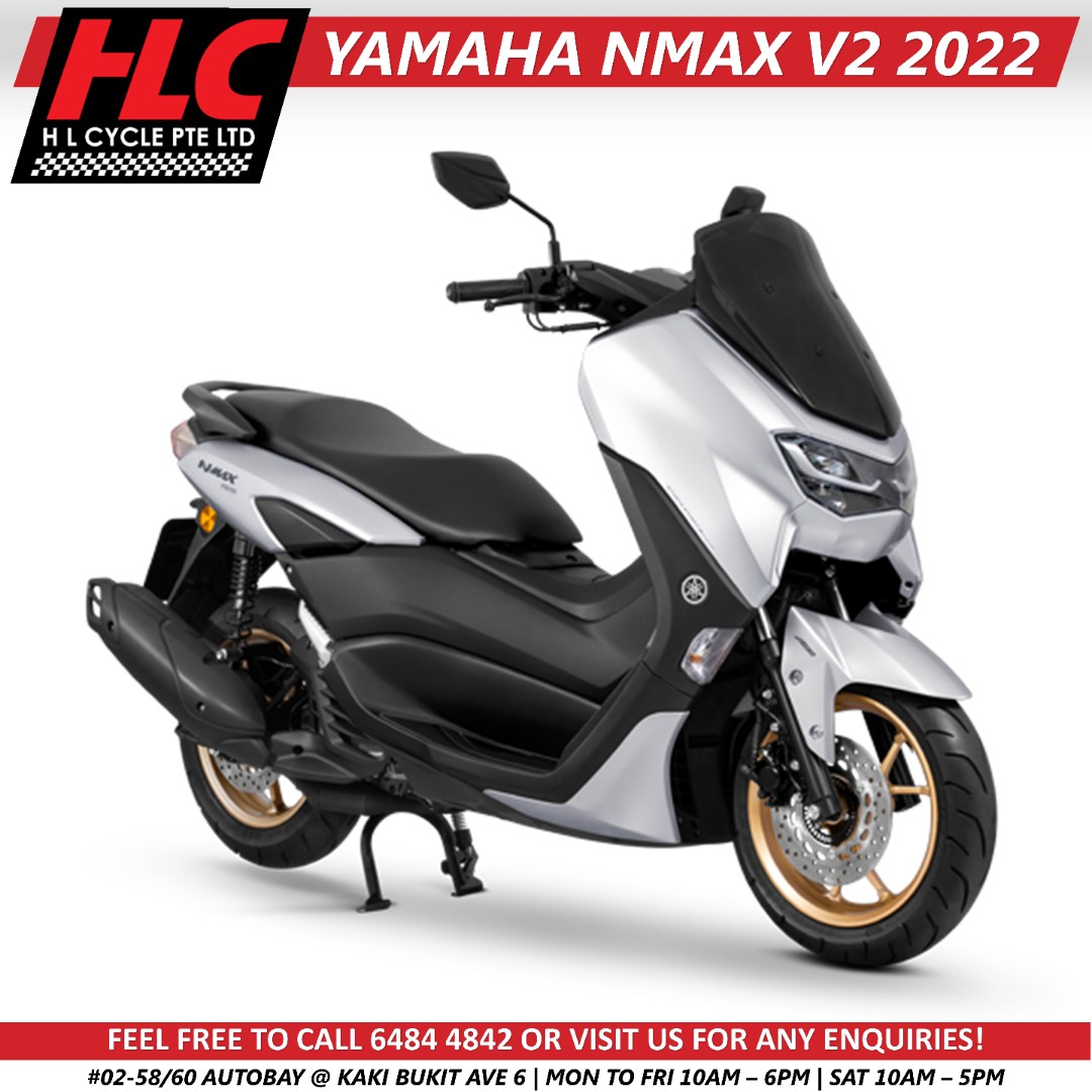 NMAX V2 2022 SILVER, Motorcycles, Motorcycles for Sale, Class 2B ...
