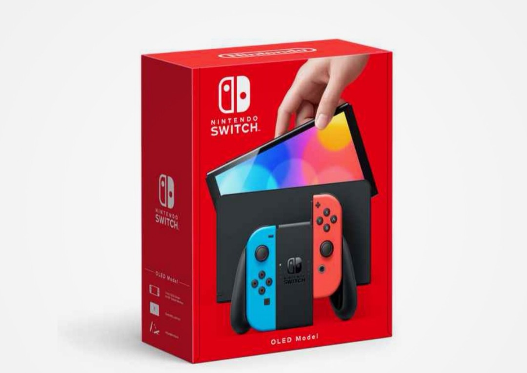 One year warranty Nintendo switch OLED Neon/White, Video Gaming, Video