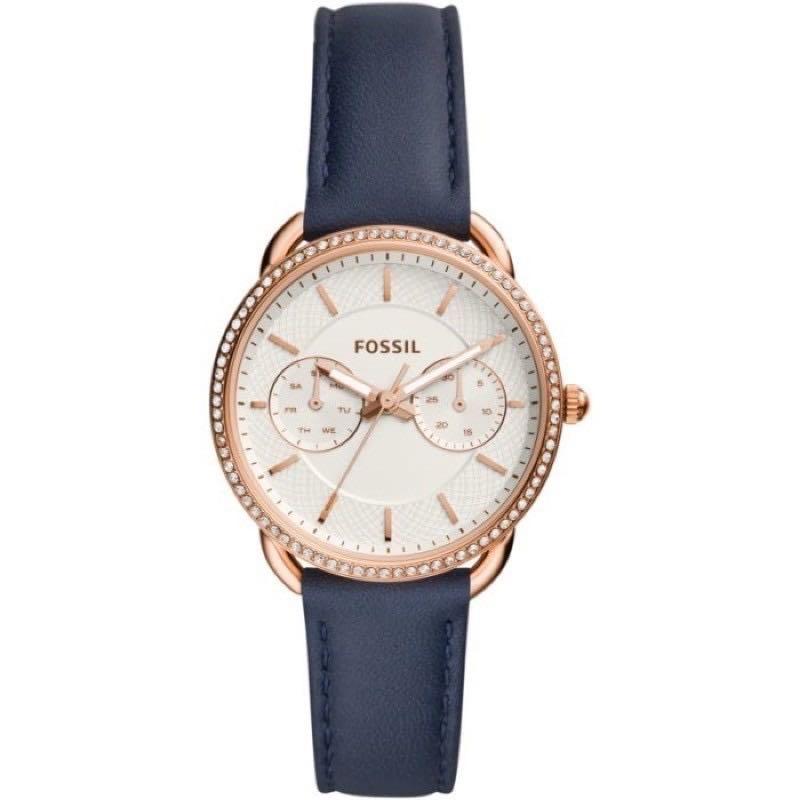 100% Fossil Watch Women Navy ES4394 