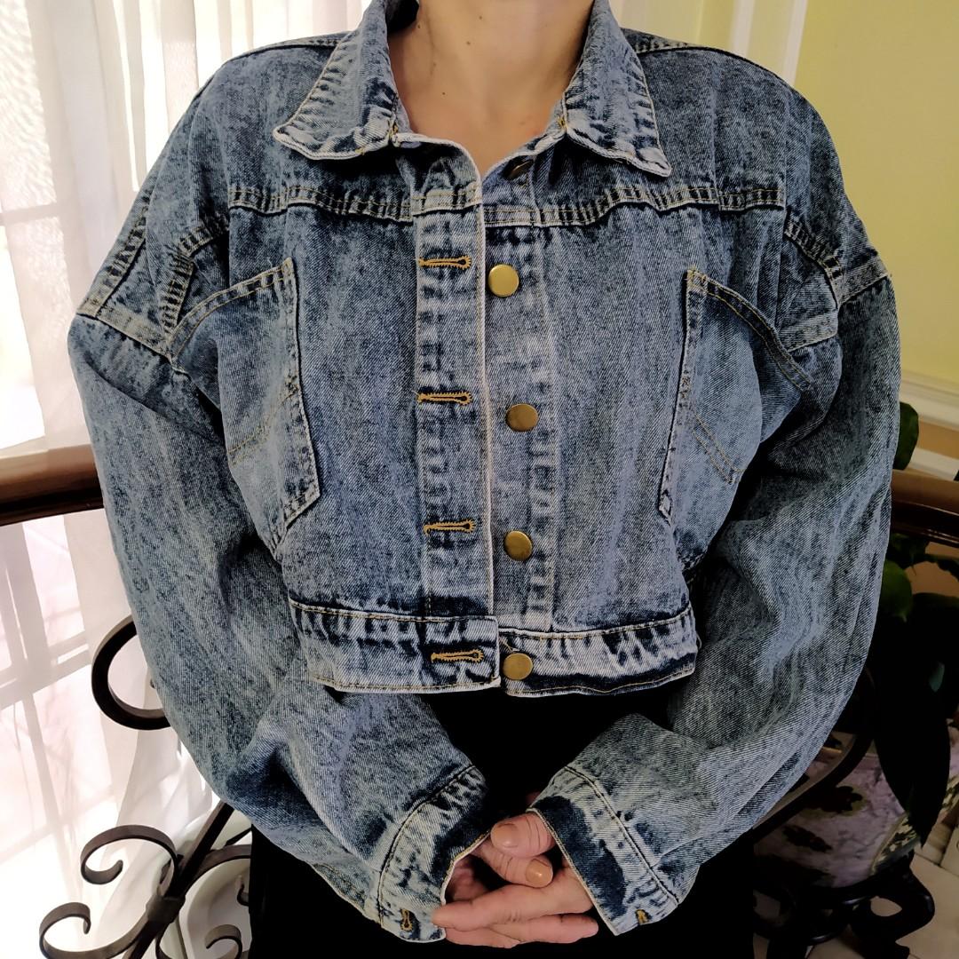 crop top denim jacket