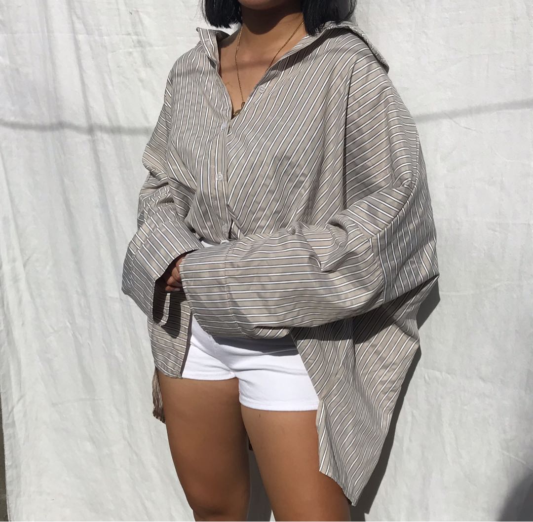 oversized polo, Women's Fashion, Tops, Longsleeves on Carousell