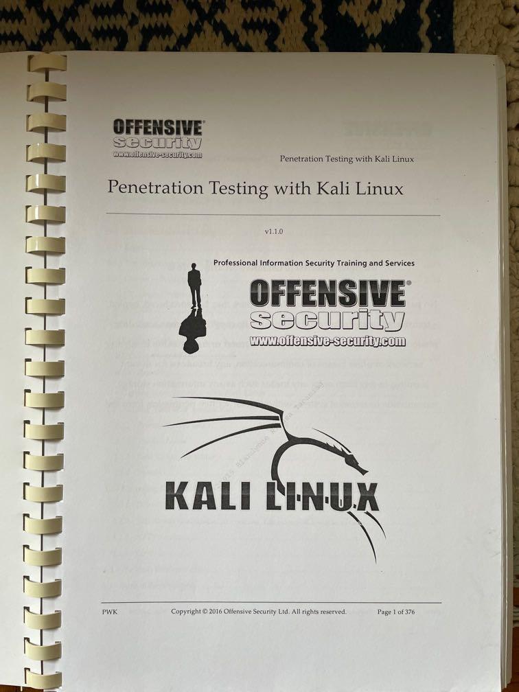 Penetration Testing With Kali Linux Pwk
