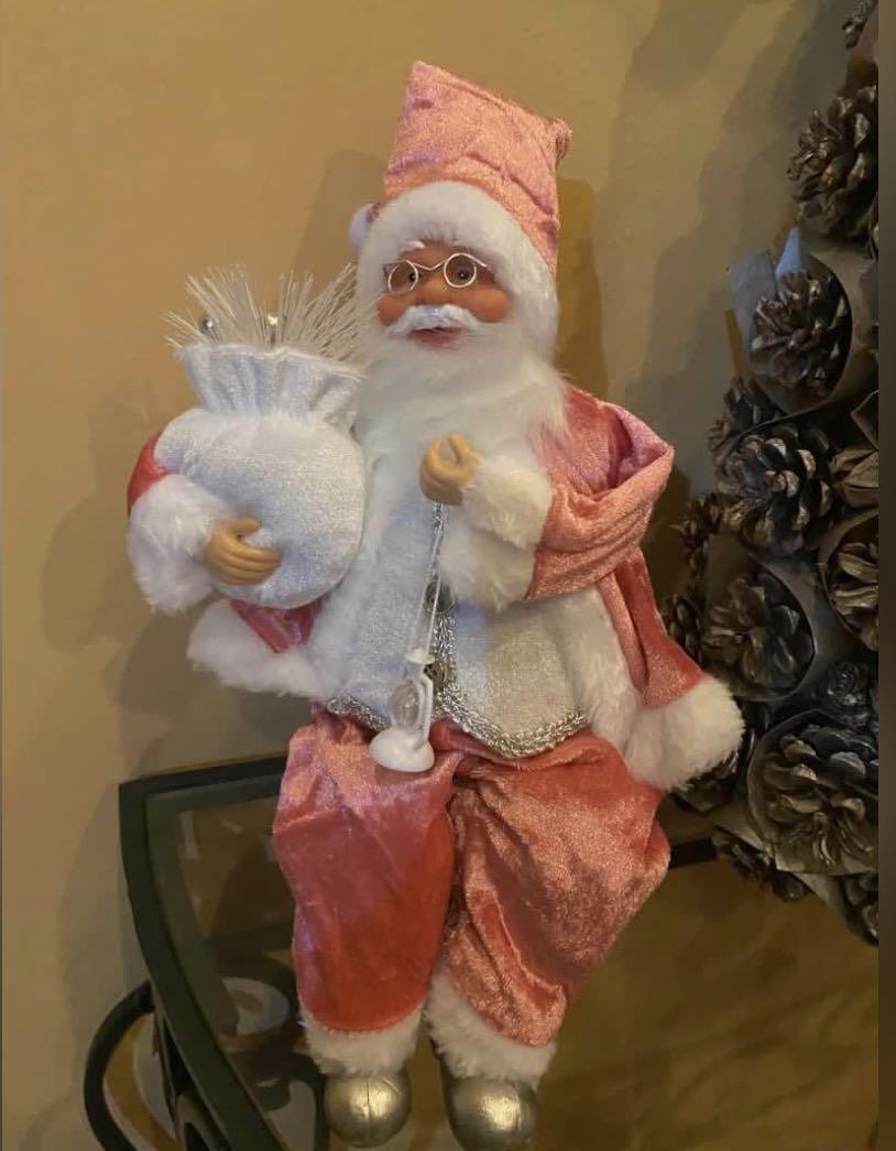 Large stuffed sitting santa claus hotsell