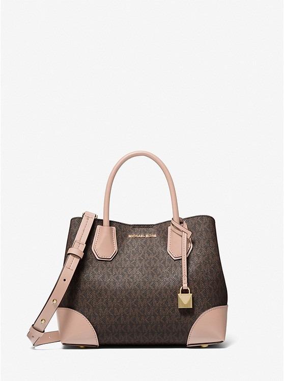 Michael kors mercer sales gallery small logo satchel