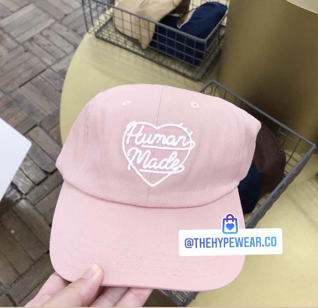 HUMAN MADE 6 Panel Cap Pink（Preorder]Human Made Heart Twill