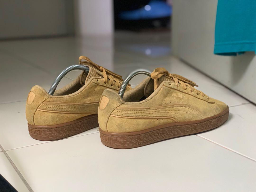 puma suede mustard