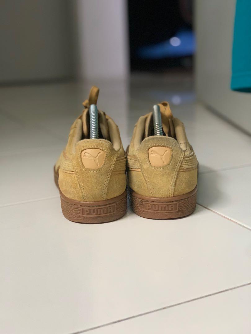 puma suede mustard