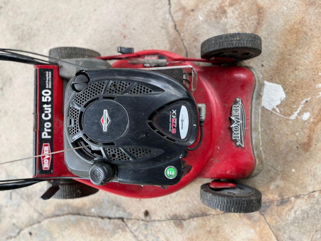 Rover Procut 50 PETROL Lawn Mower Furniture Home Living Gardening Gardening Tools Ornaments on Carousell