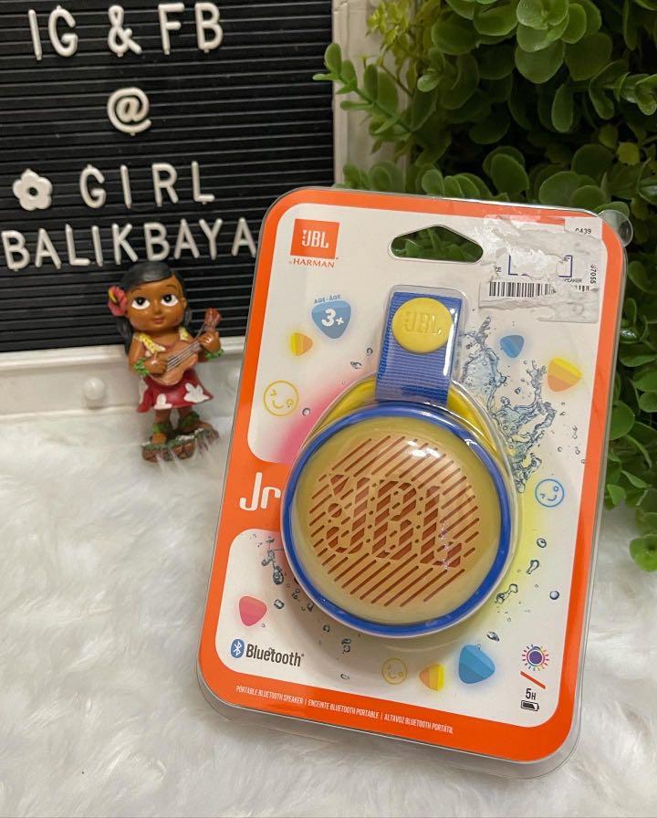 Sale! Authentic JBL JB PRO bluetooth speaker (Category: Portable Music Players) located in Marikina City. Submitted by girlbalikbayan (Listing ID 1129638331, Image 1). Description: 💣BIG BANG SALE‼️ Whether you’re looking to get someone a gift or finding something for yourself, you’ll love our new arrivals of 100% guaranteed branded items! JBL Big sound for little music fans! Kids can party like a Popstar with the JBL JR POP Bluetooth speaker. Pa