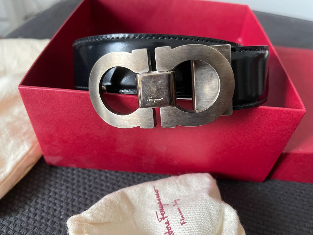 pink ferragamo belt
