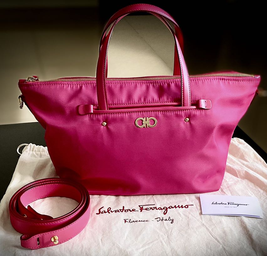 Salvatore Ferragamo Mika Nylon Tote Luxury Bags Wallets On Carousell