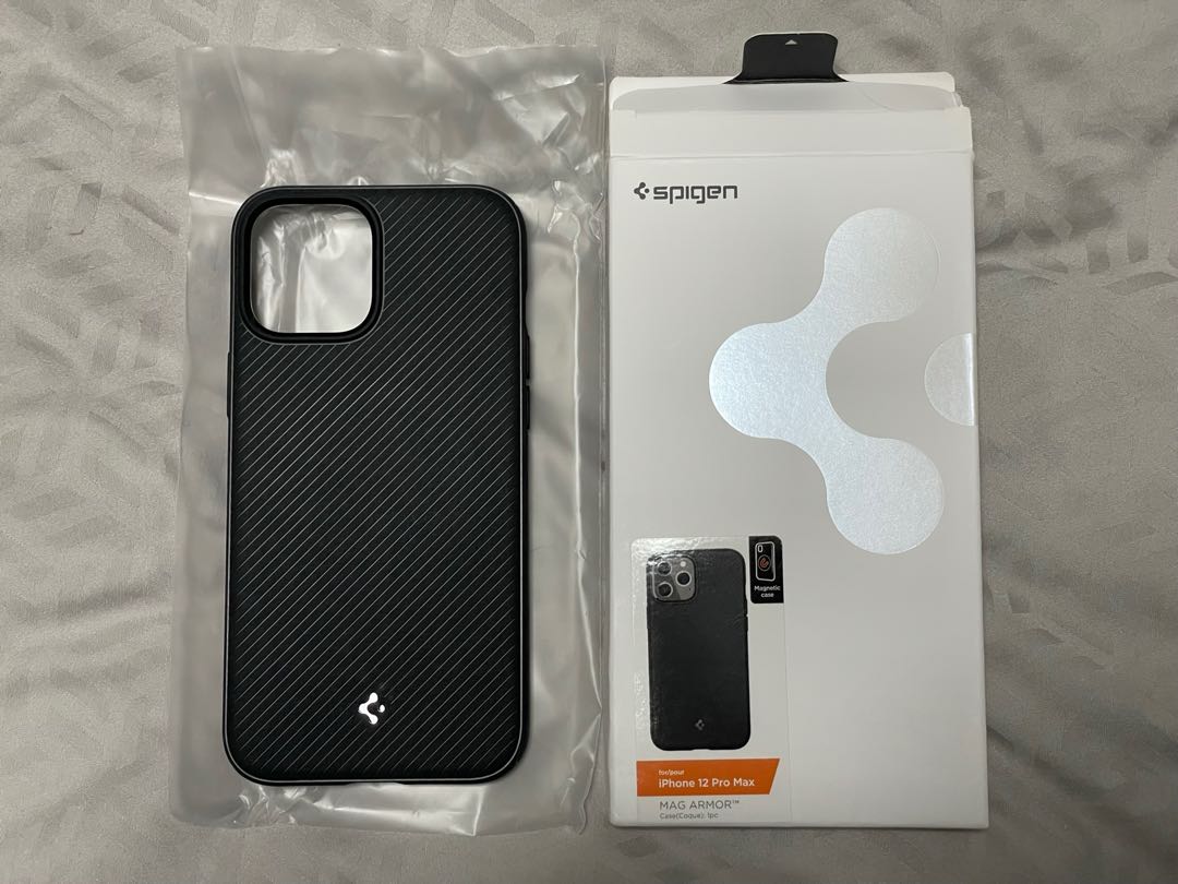 Spigen iPhone 12 Pro Max MagSafe Case (Mag Armor), Mobile Phones