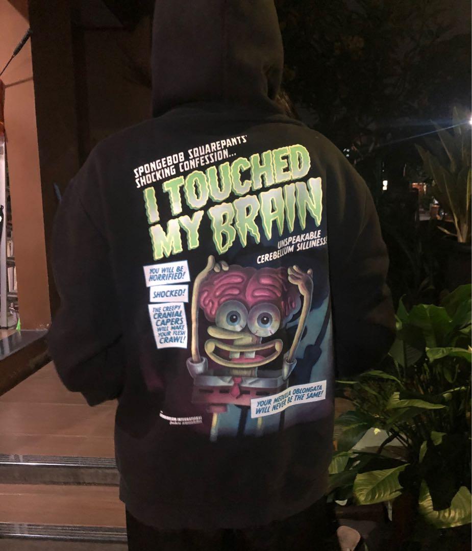 Spongebob hoodie i top touched my brain
