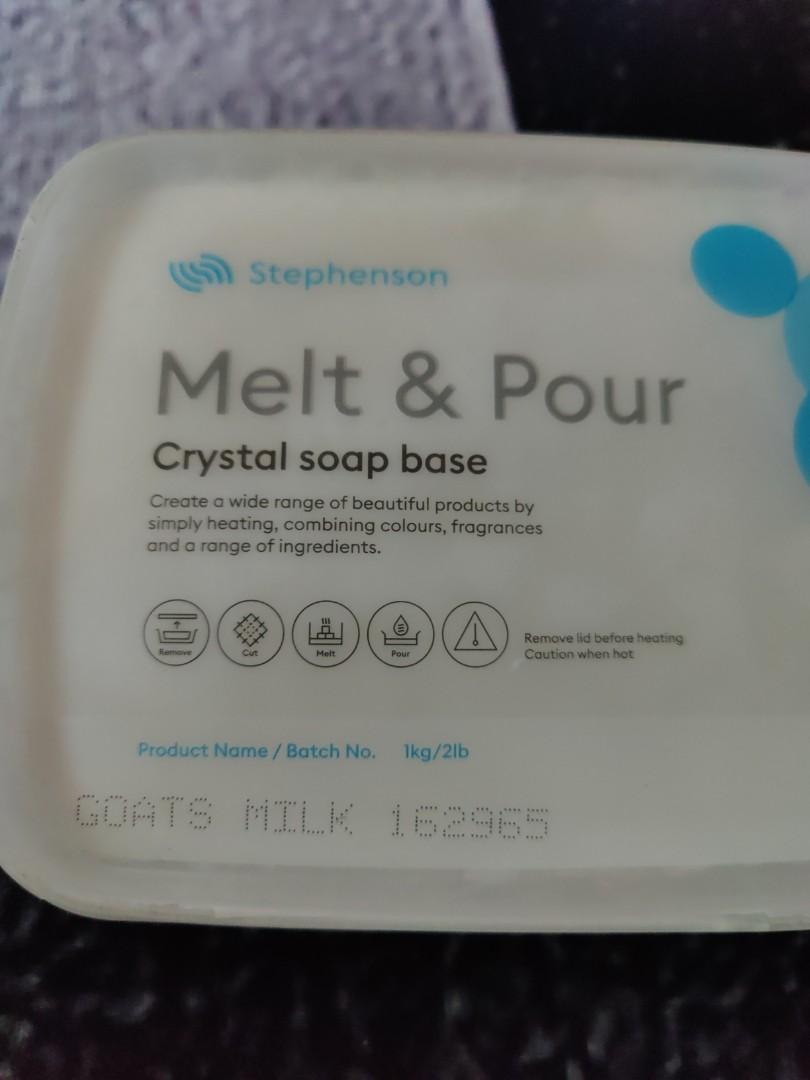 Stephenson melt and pour crystal soap base, Beauty & Personal Care, Bath & Body, Bath on Carousell