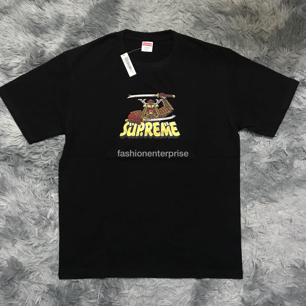 Supreme FW21 Samurai Tee Black Men s Fashion Tops Sets