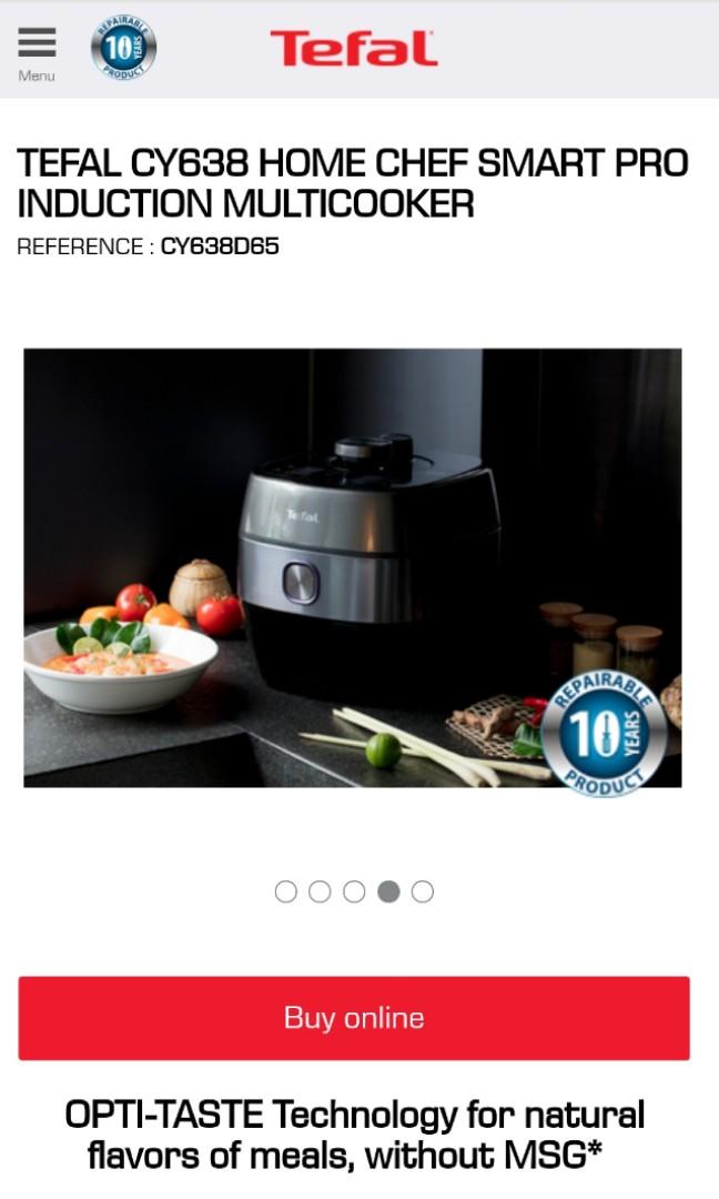 TEFAL CY638 HOME CHEF SMART PRO INDUCTION MULTICOOKER TV Home