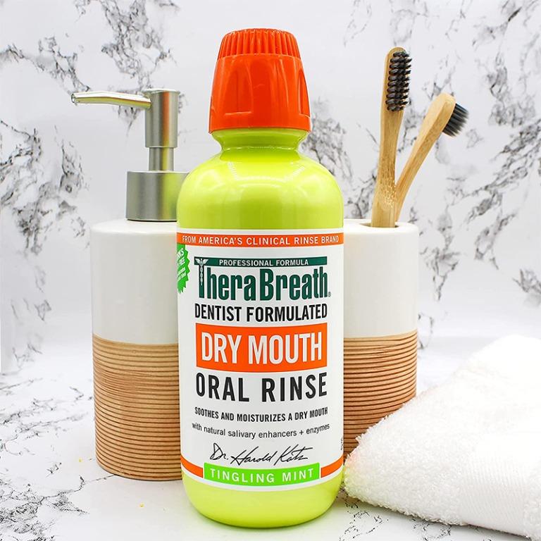 Therabreath Dry Mouth Oral Rinse Tingling Mint 16 oz, Beauty & Personal