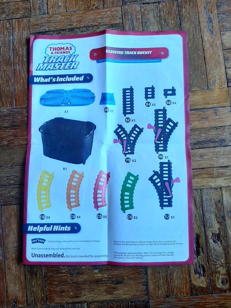 Trackmaster glowing outlet track bucket