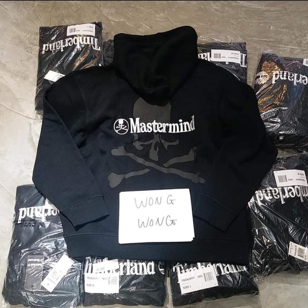 Timberland x Mastermind Japan 3m 反光hoodie L, 男裝, 上身及套裝