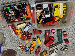 Toy cars fire truck police car Ferrari etc
