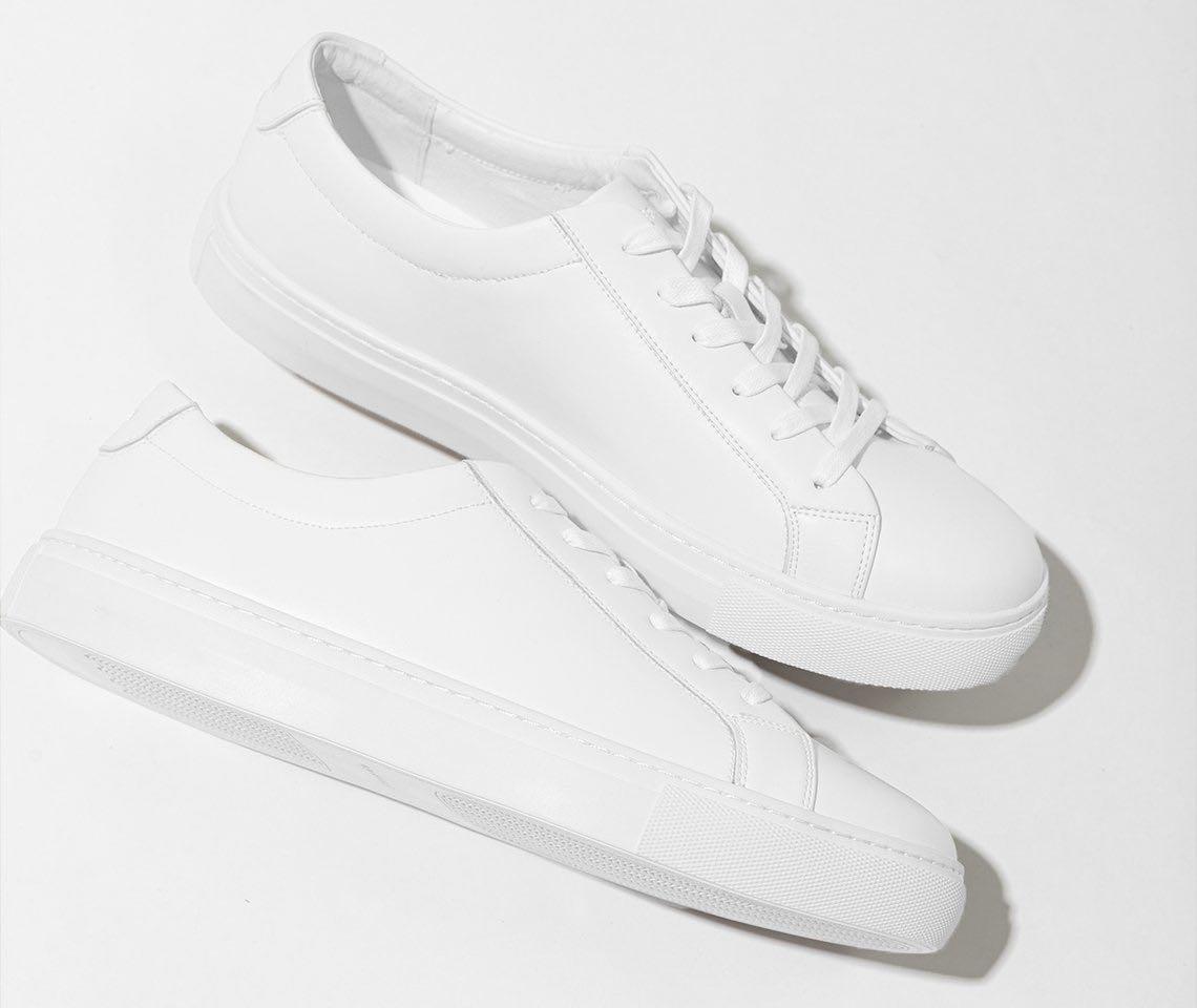 White best sale plain trainers