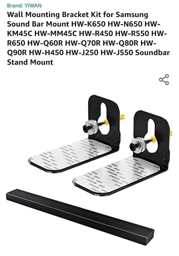 Samsung soundbar best sale sound+ mount kit