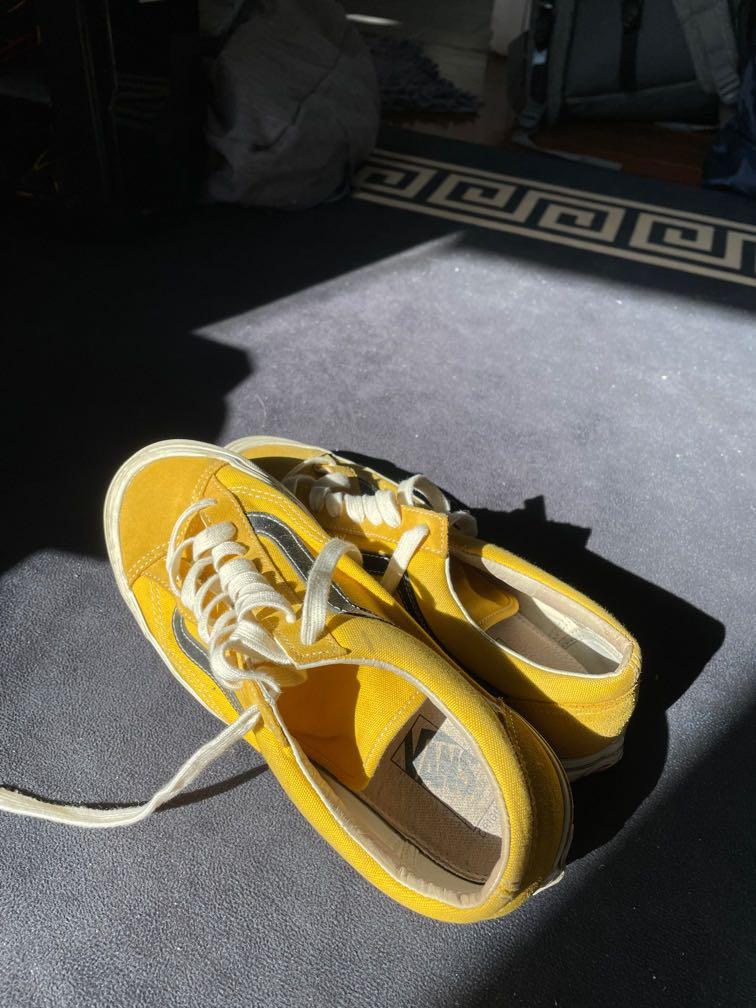 Light yellow vans old skool on sale