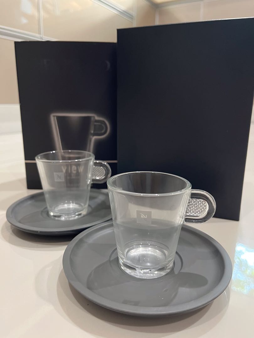 VIEW Espresso Cups, Glass Cups