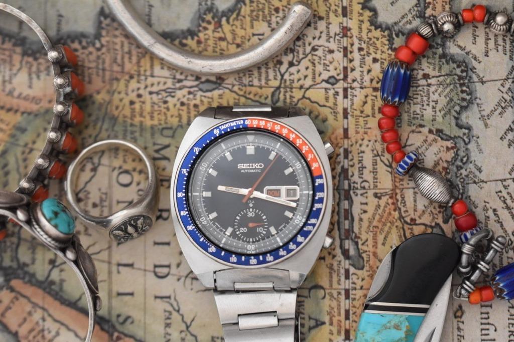 Vintage Seiko Watch Bezel, Retro Old Bezel with Tachymeter Insert, Calibre  6139, Rare Seiko Watch Company