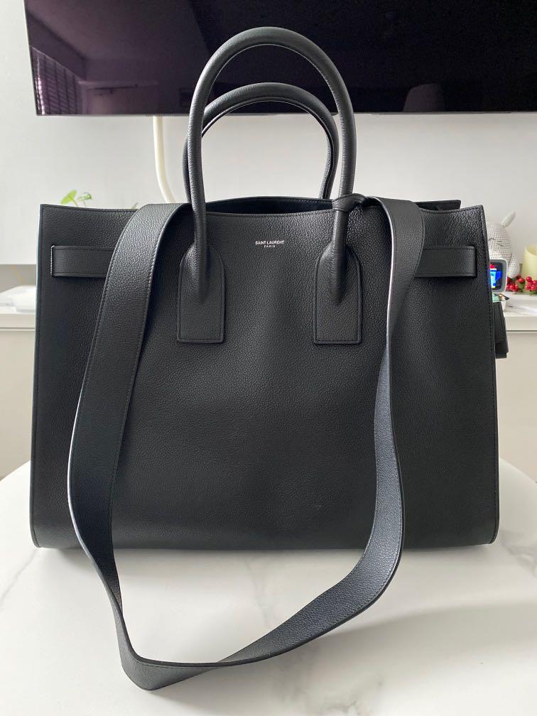 Saint Laurent Men's Sac de Jour Large Tote Bag