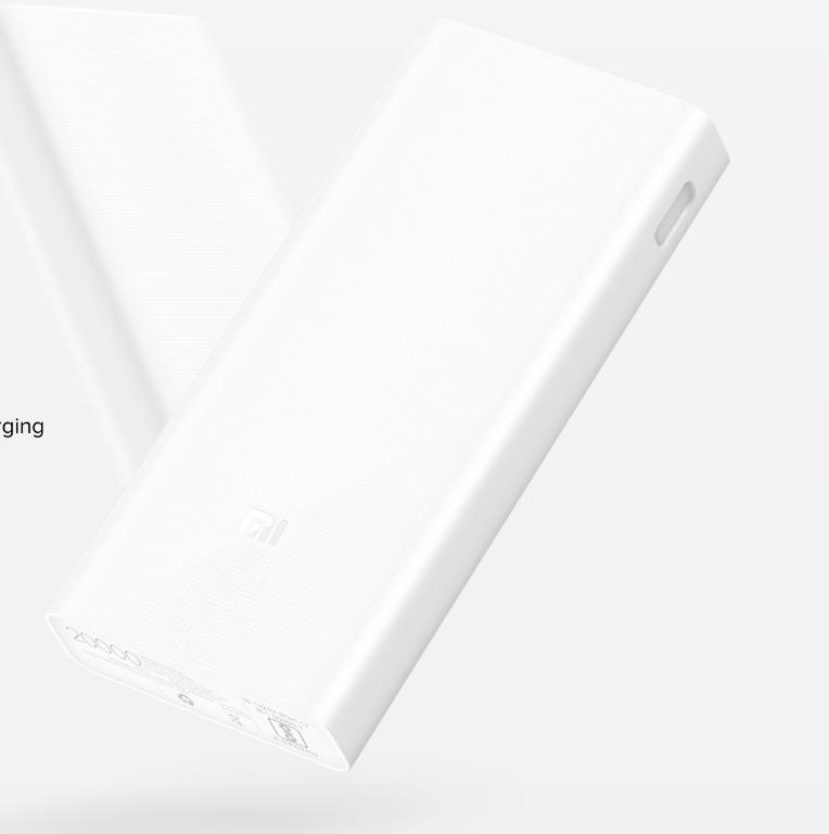 20000mAh Mi PowerBank 2C (Fast Charge) (Category: Chargers) located in Marikina City. Submitted by skowshop (Listing ID 1129808557, Image 2). Description: The high-capacity 20000mAh power bank offers more charges on the go and does it way faster, all thanks to single-port Quick Charge 3.0 support. 20000mAh Mi Power Bank 2C supports dual USB output without compromising on the size and performance. Now, you can charge 2 devices simultaneously or ex