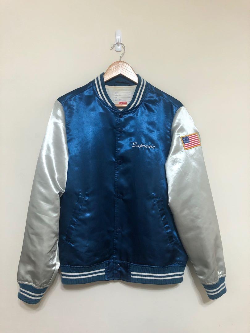 2015SS Supreme satin club jacket 絲綢棒球外套, 他的時尚, 外套及 ...