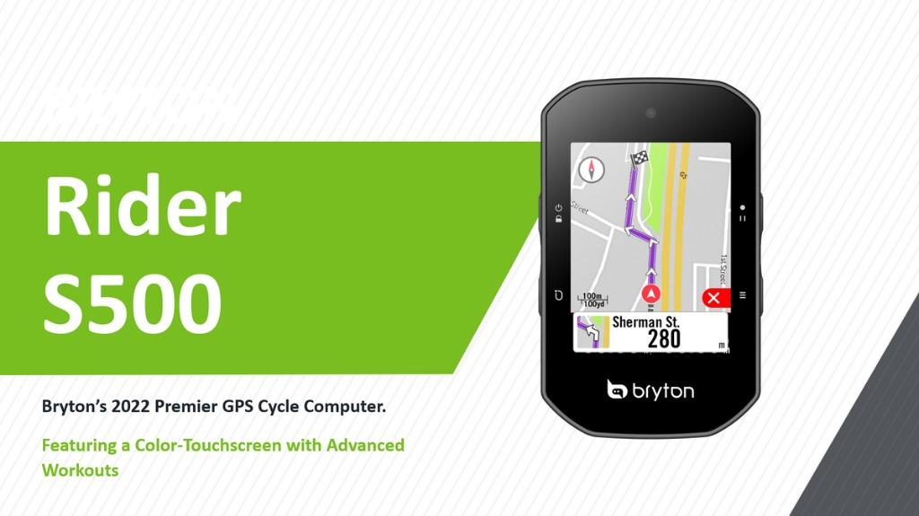 2022 全新BRYTON S500 GPS單車咪錶BRAND NEW GPS BIKE COMPUTER, 運動