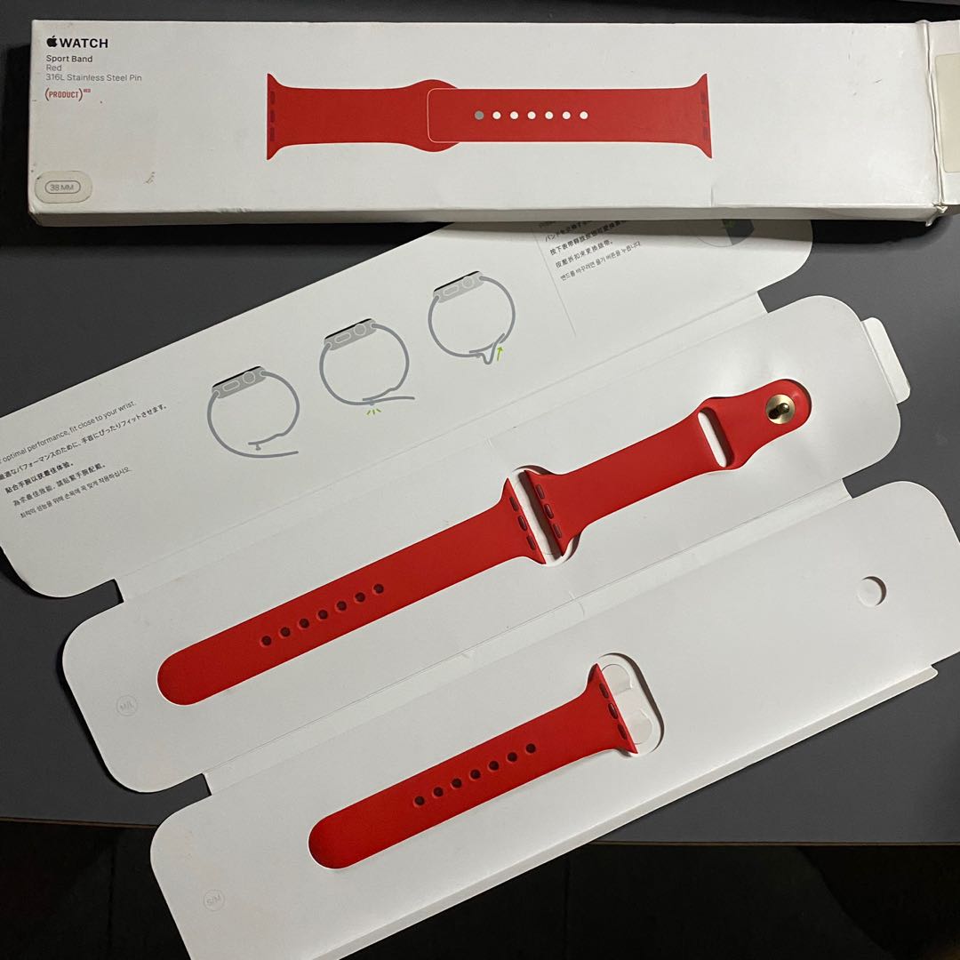 38mm Sport Band PRODUCT Red for Apple Watch 40mm 41mm Mobile