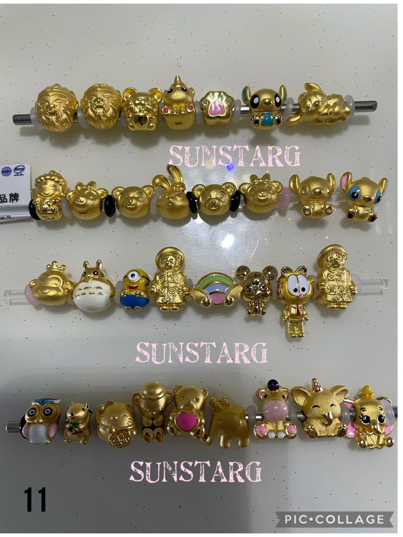 Gold disney clearance charms