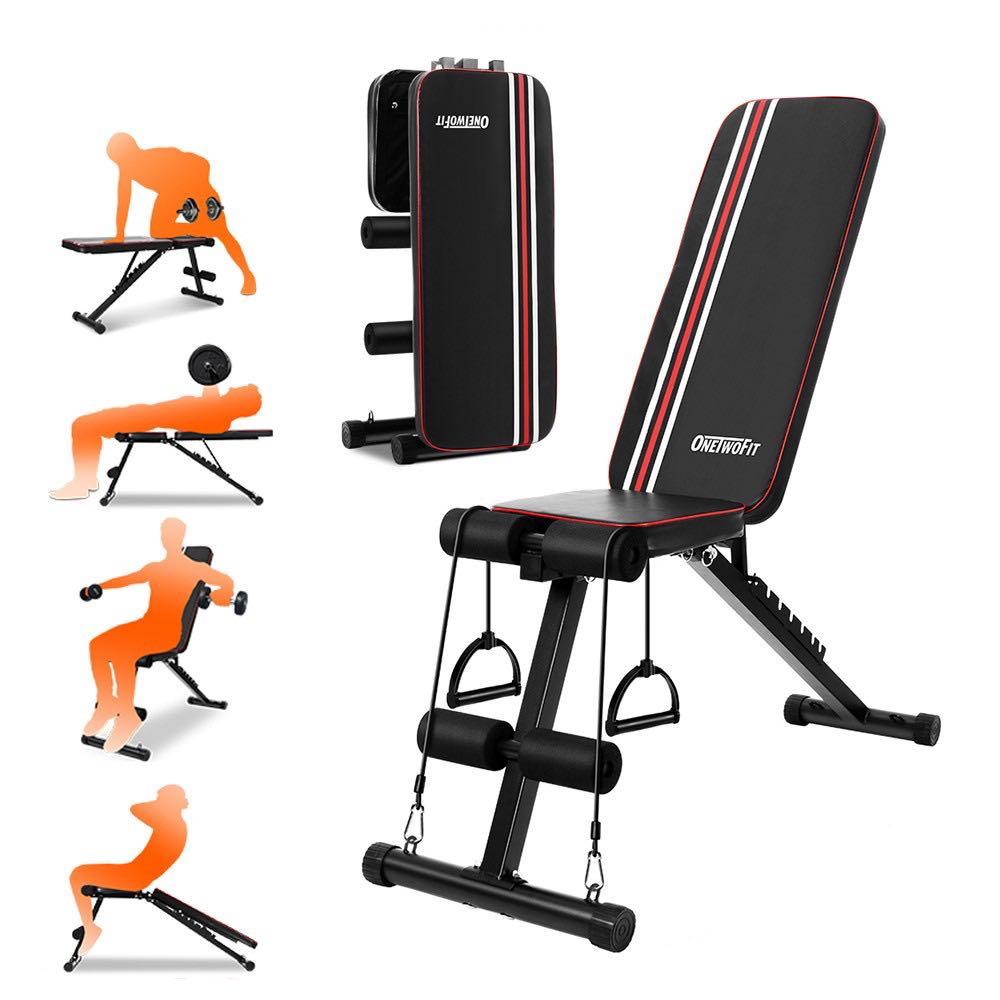 Details about   Home Gym Adjustable Weight Bench Foldable Workout Bench Sit Up AB Incline 