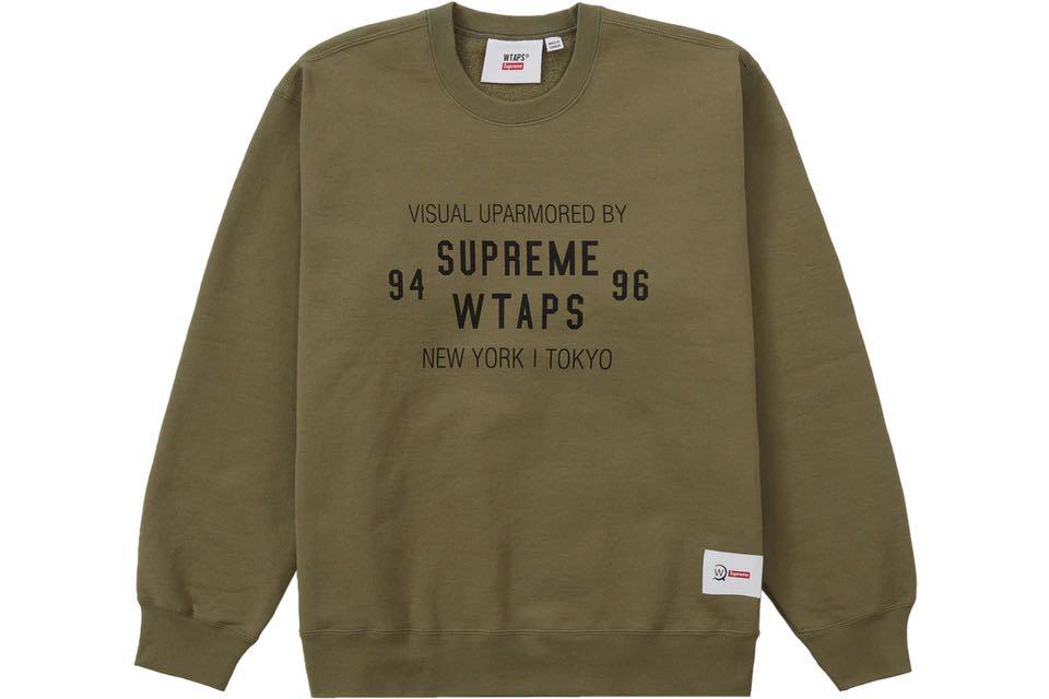 代購) Supreme WTAPS Crewneck, 男裝, 上身及套裝, 衛衣- Carousell