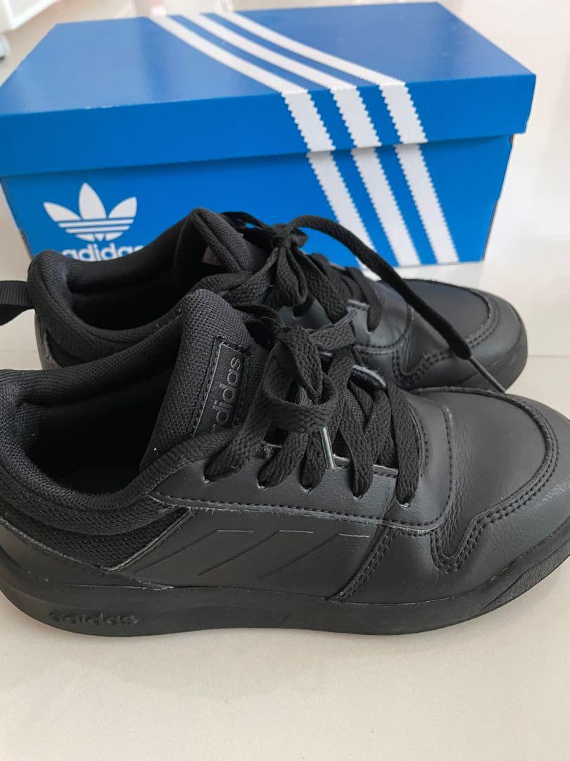 Adidas black school shoe, Babies & Kids, Babies & Kids Fashion on Carousell