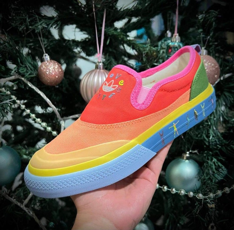 adidas pride slip on