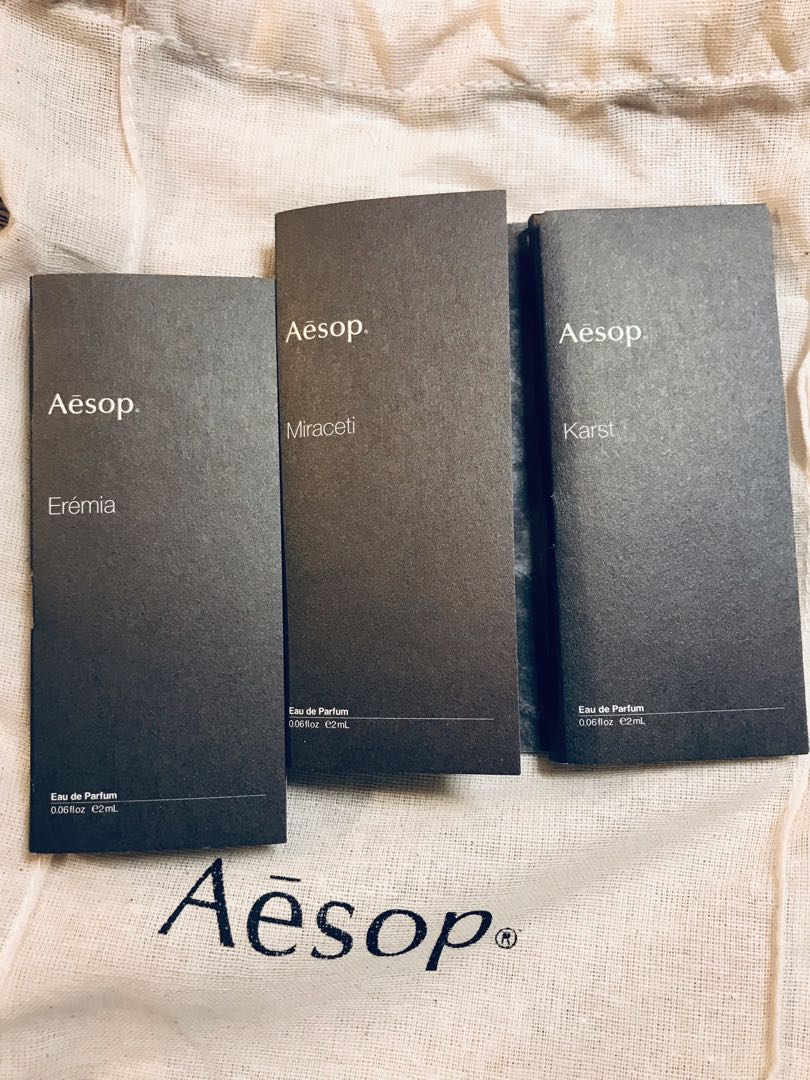 Aesop perfume sample outlet