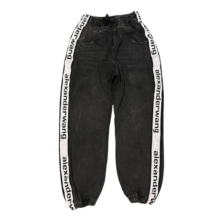 Alexander wang logo tape jogger shop