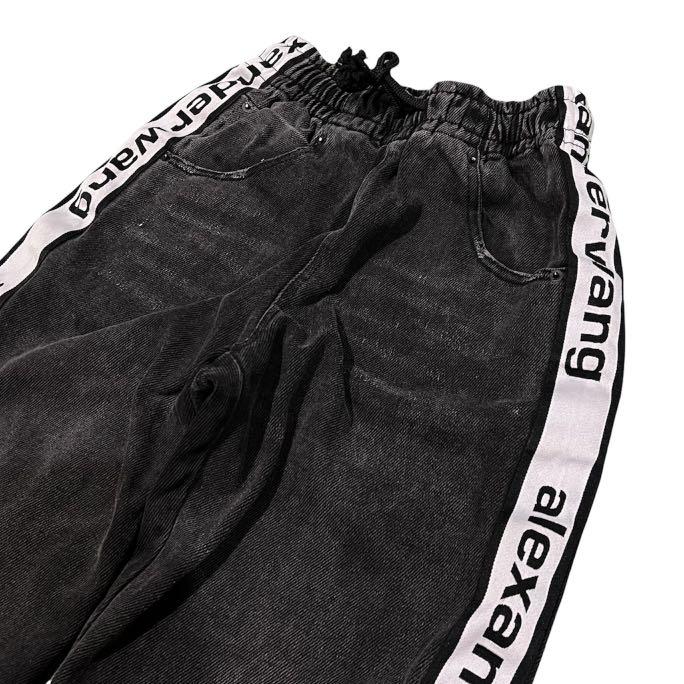 alexander wang logo tape jogger