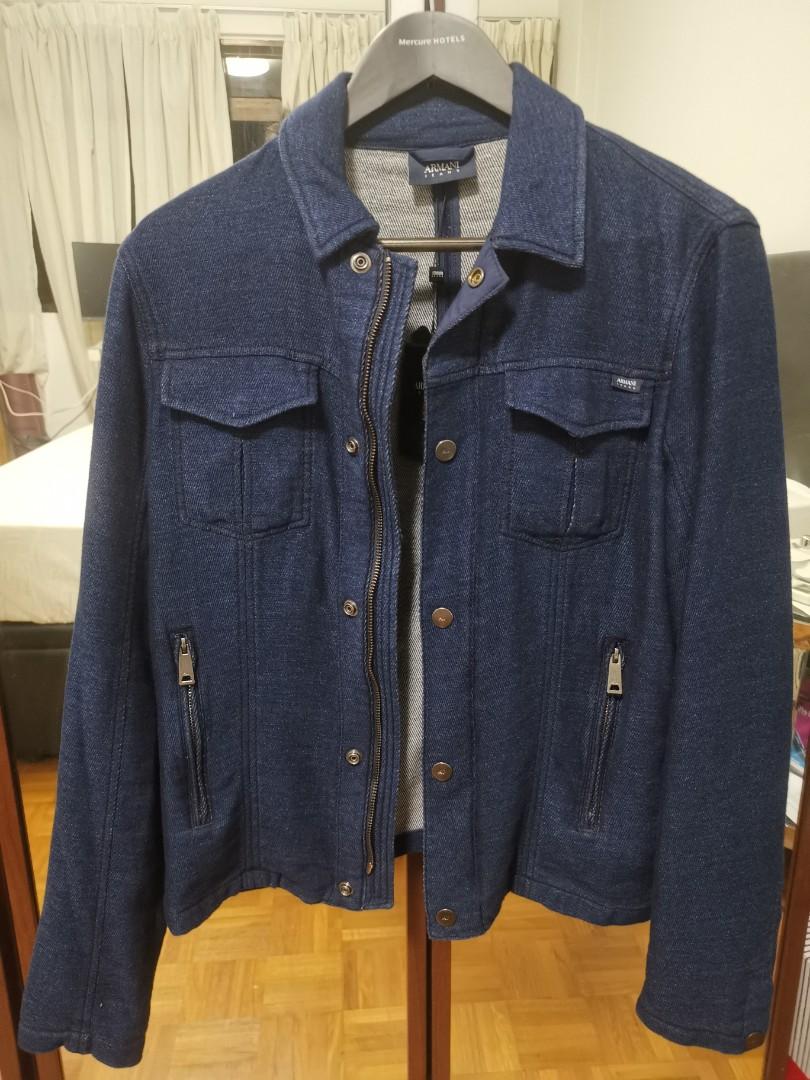Mens armani denim jacket top