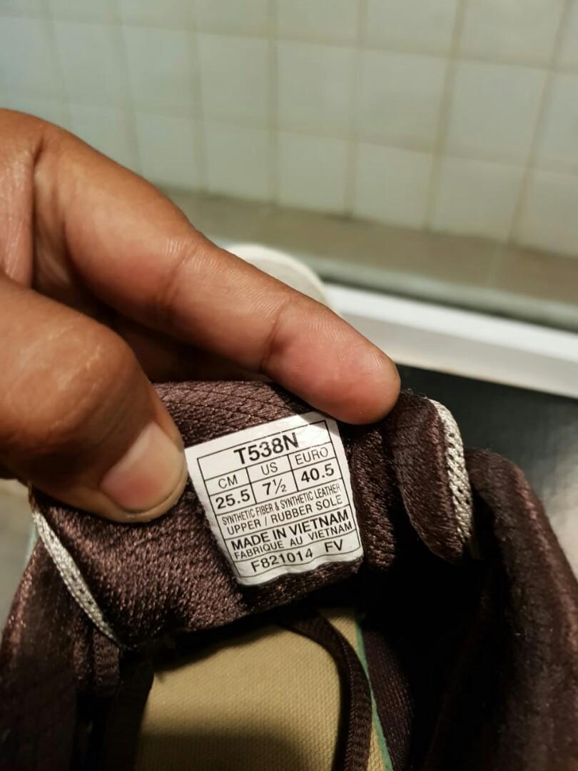 asics synthetic fiber upper rubber sole