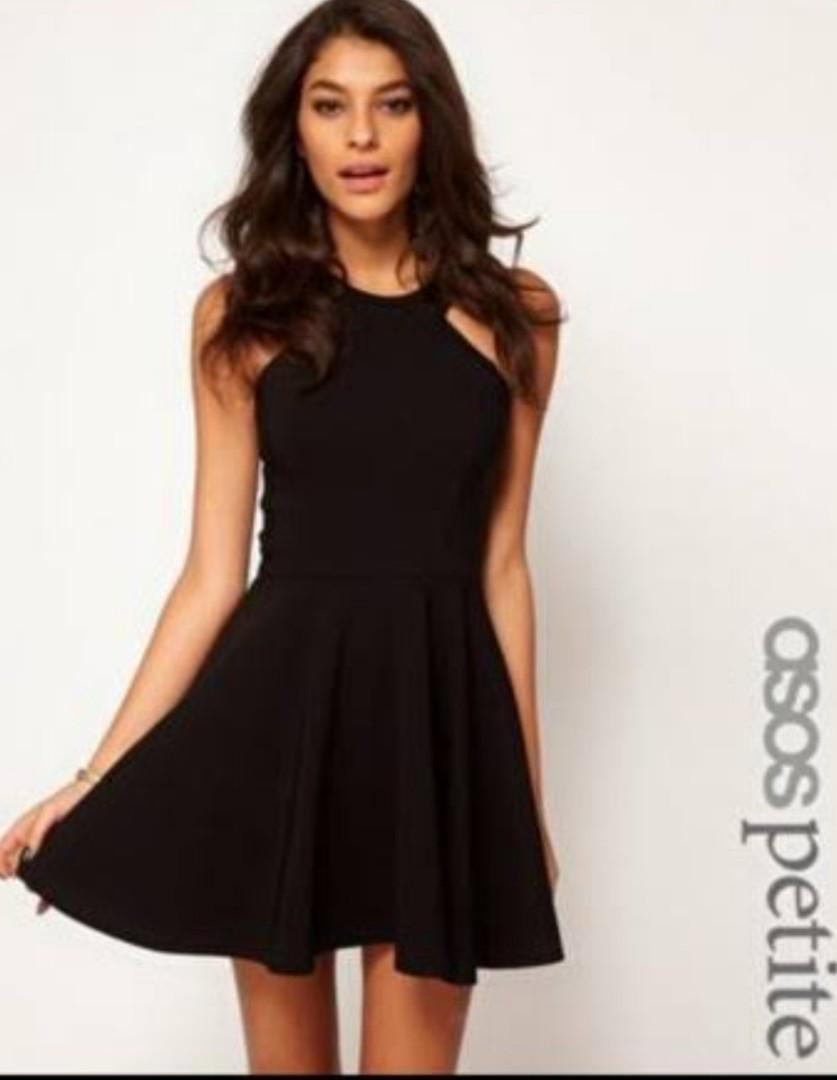 princess polly baby blue dress ASOS Women's Blue Asos Design Petite Structured Puff Sleeve Bandeau Midi  Dress