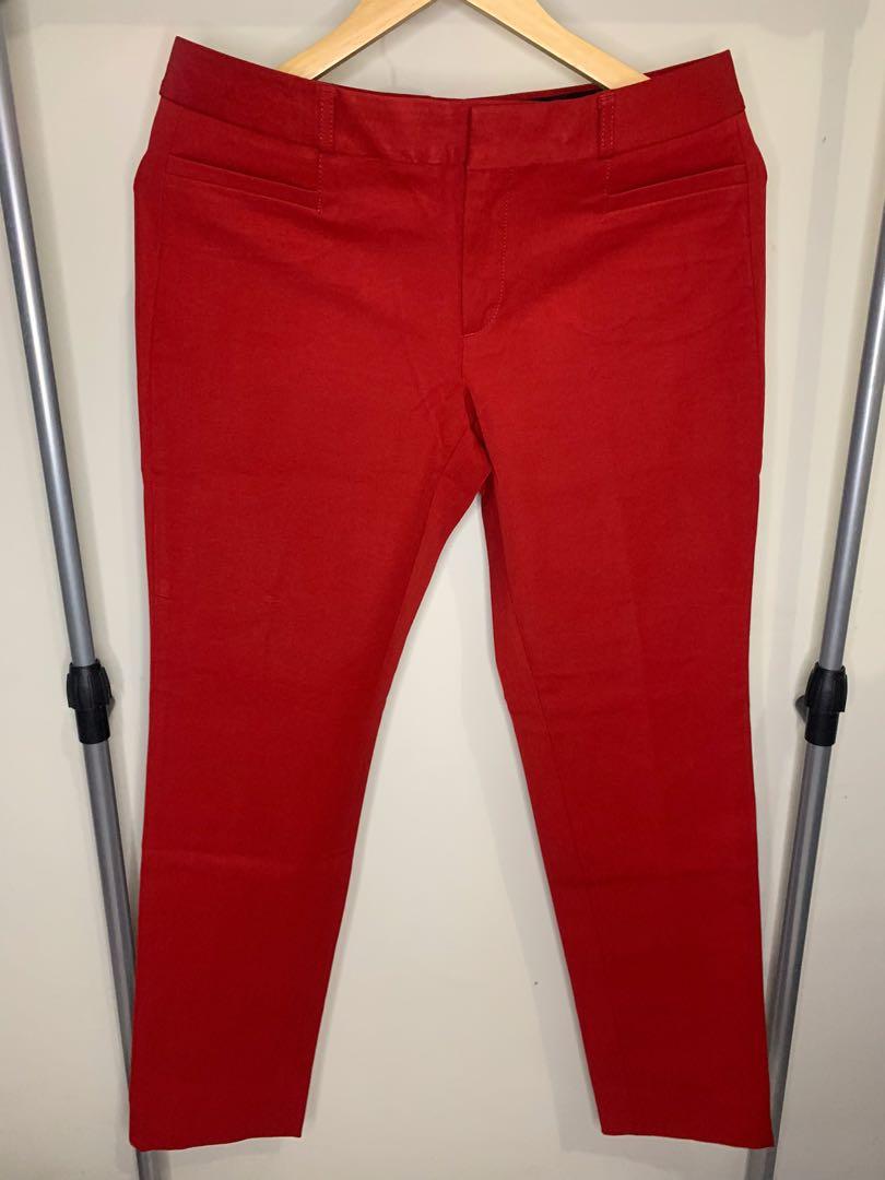 Banana Republic Red Pants, Fesyen 