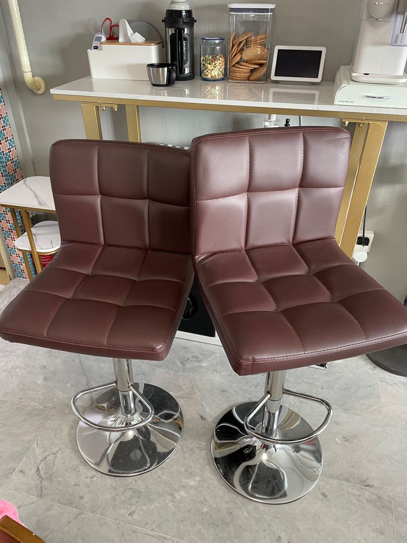 brown bar chairs