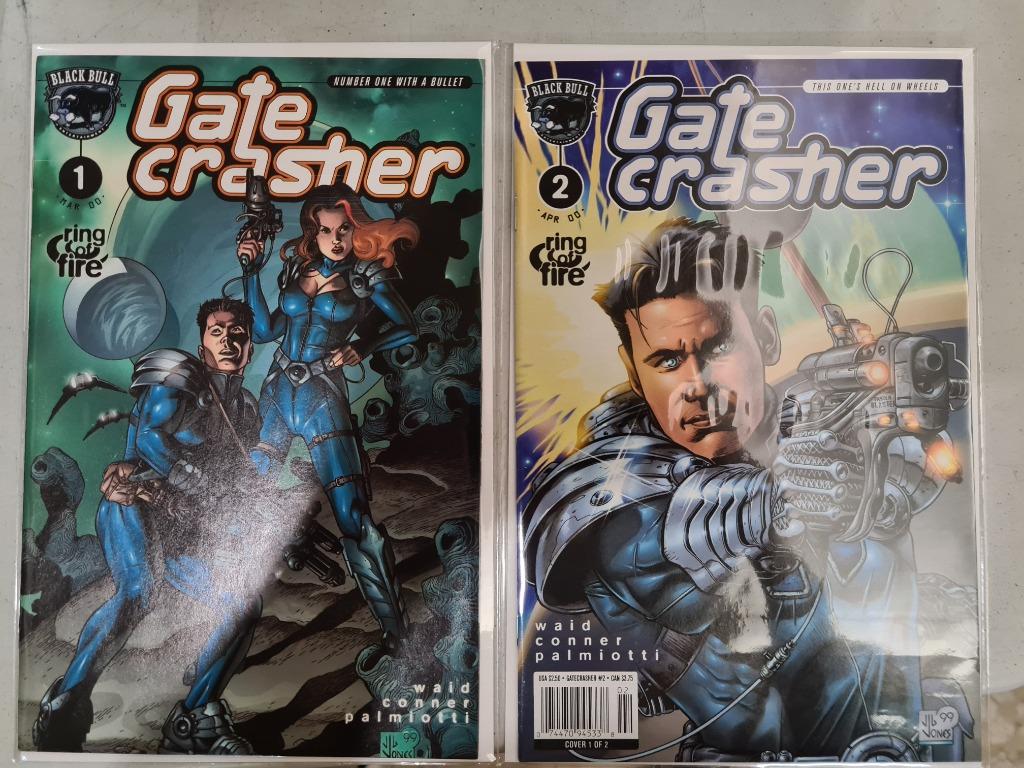 BLACKBULL COMICS GATECRASHER (2000) 1-2 (Category: Comics & Manga) located in Manila. Submitted by edisontee (Listing ID 1129700688, Image 3). Description: BLACKBULL COMICS GATECRASHER (2000) 1-2 all in good conditions.