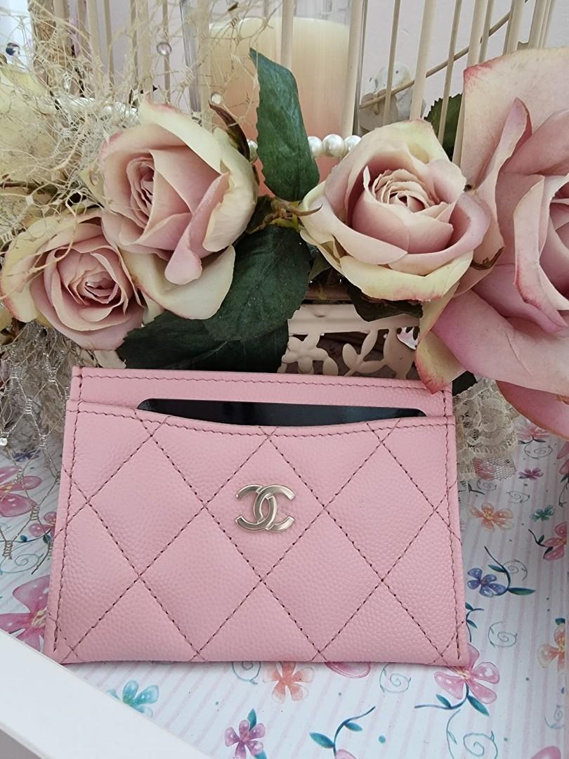 💝BNIB💝Chanel 22C Pink Card Holder, Luxury, Bags & Wallets on